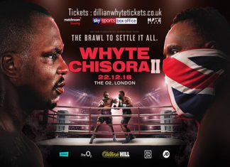 Dillian Whyte vs Dereck Chisora Tickets O2 Whyte Chisora II.