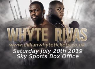 Tickets: Dillian Whyte fights Oscar Rivas O2 on July 20th 2019 – Boxing News Dillian Whyte vs Oscar Rivas.